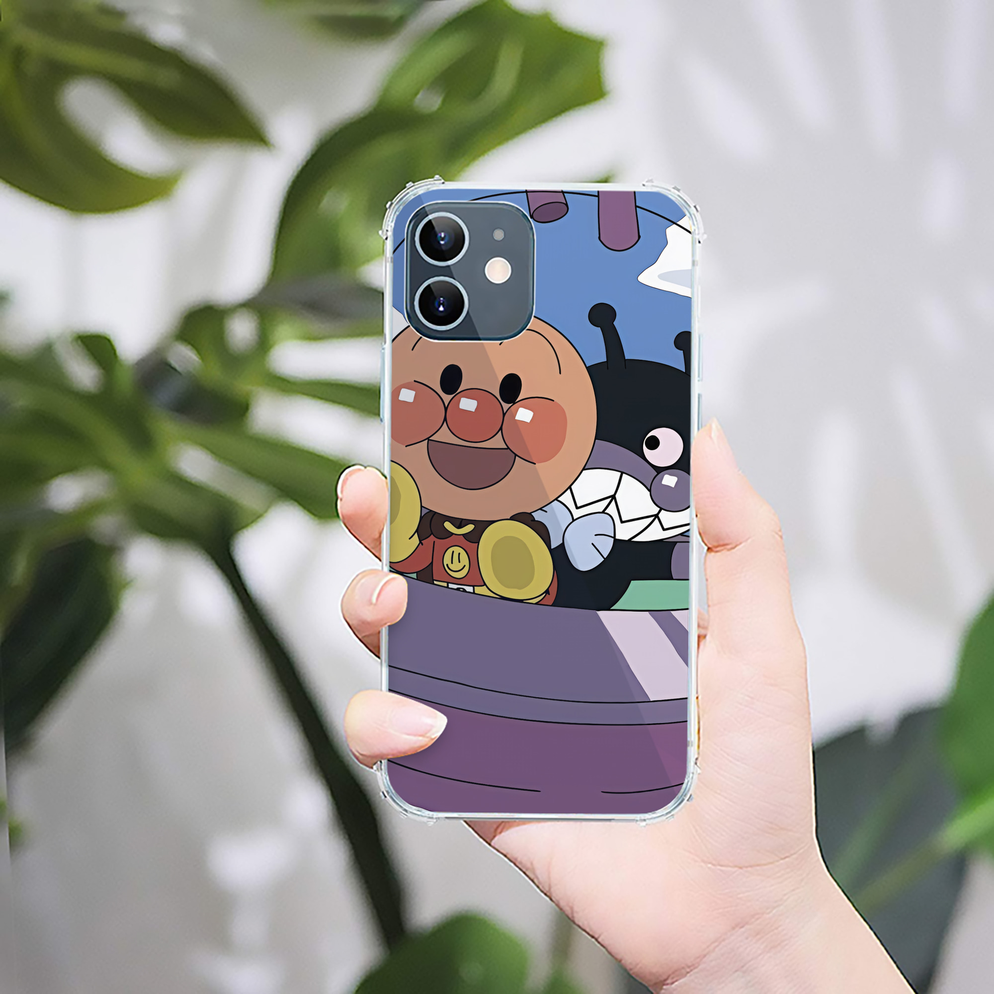 （画像用） アンパンマン Anpanman 【iPhone 12シリーズ対応】透明スマホケース（クリアソフトケース）
